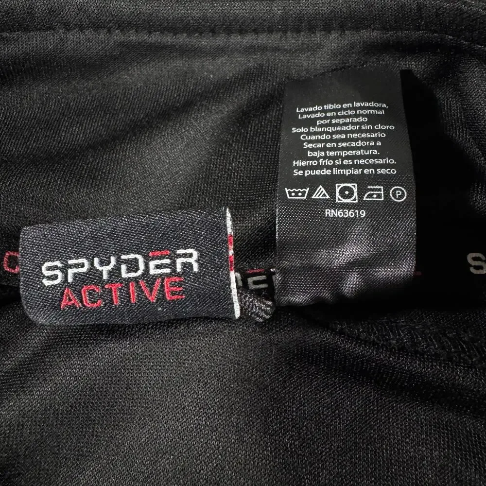 Spyder Proweb Active Black Full Zip Lightweight Track Jacket Size Men’s Large